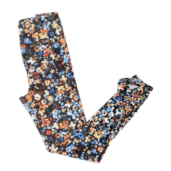 No Boundaries Women's Small Floral High Rise Leggings - Picture 3 of 6